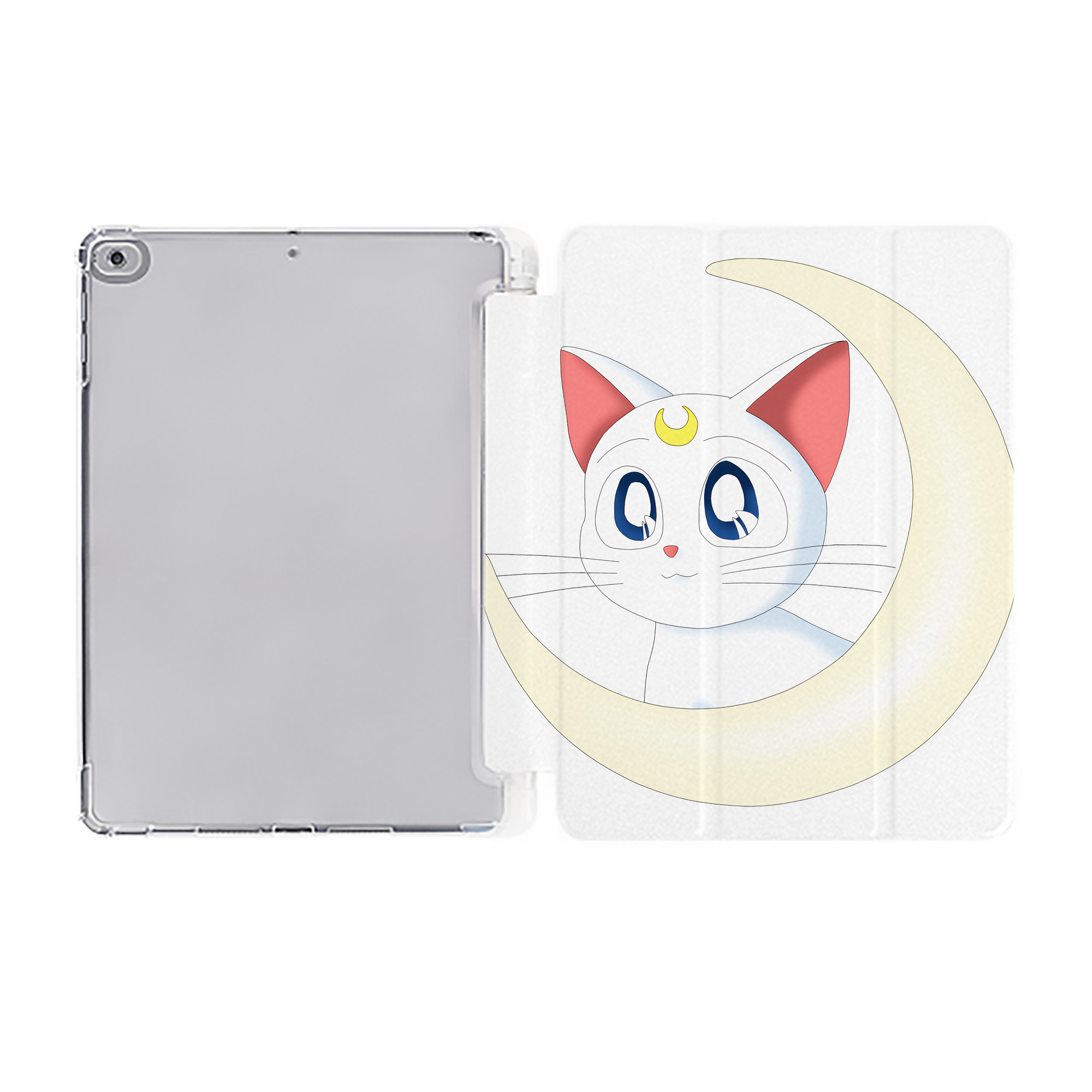 （画像用） 美少女戦士セーラームーン Sailor Moon IPad ケース ペン収納付き 三つ折りスタンド PUレザー×シリコン 対応機種9.5/10.5/10.9インチ
